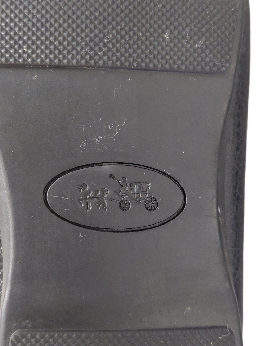 Coach Black Pebbled Leather Studded Loafers Women's size 7 - Picture 10 of 12